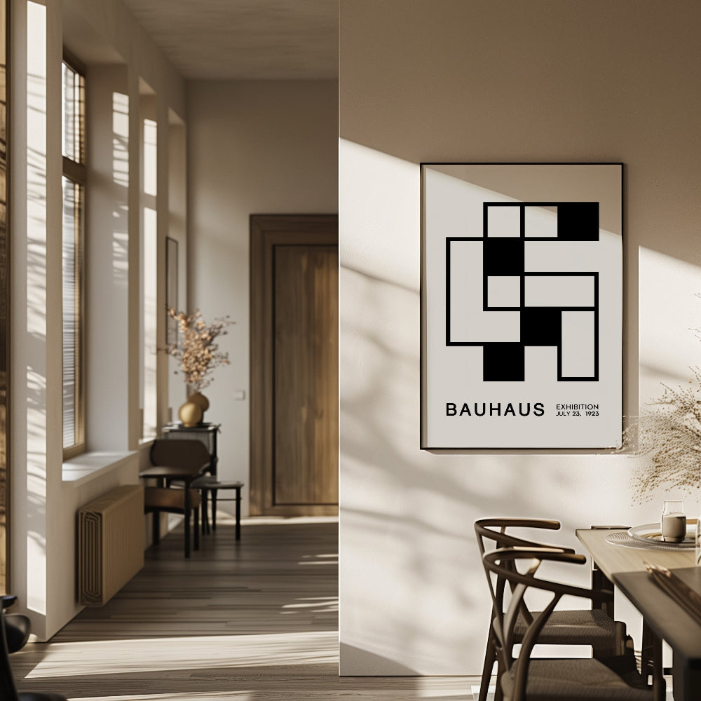 Bauhaus Black and White No. 7 Art Print