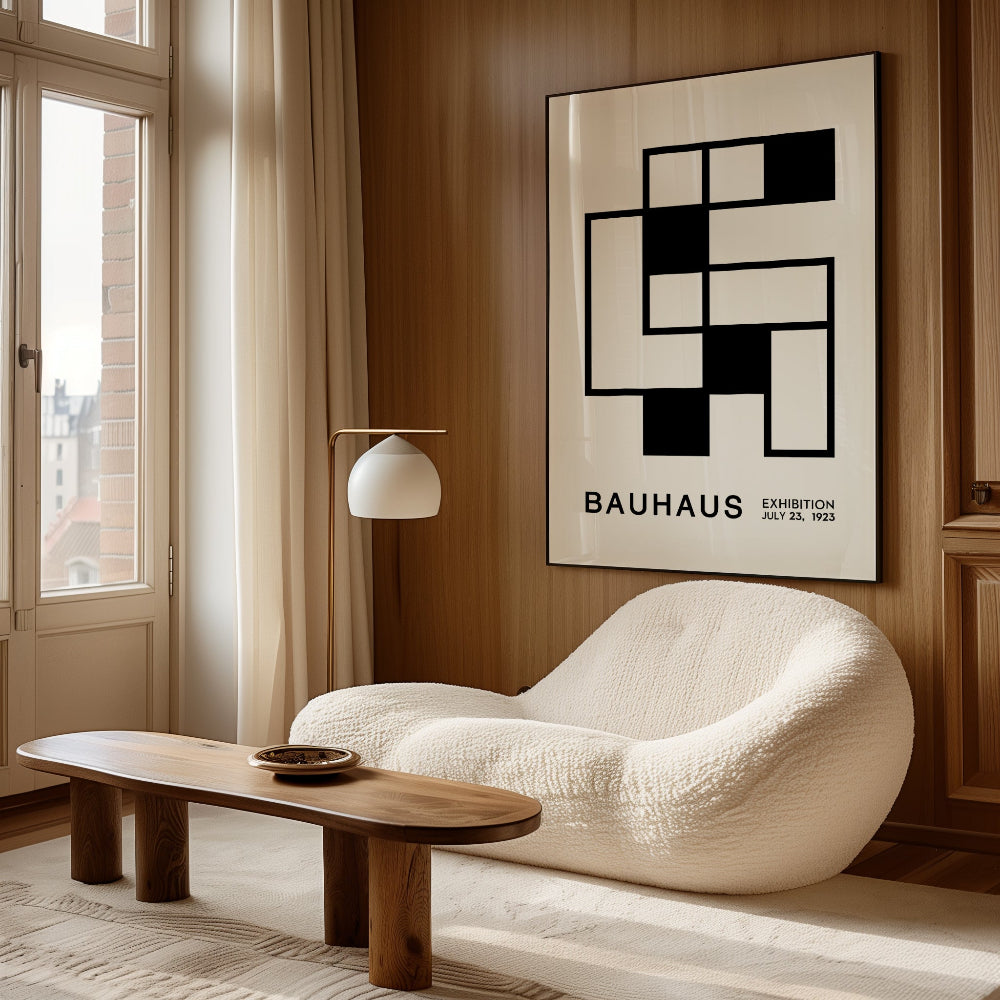 Bauhaus Black and White No. 7 Art Print