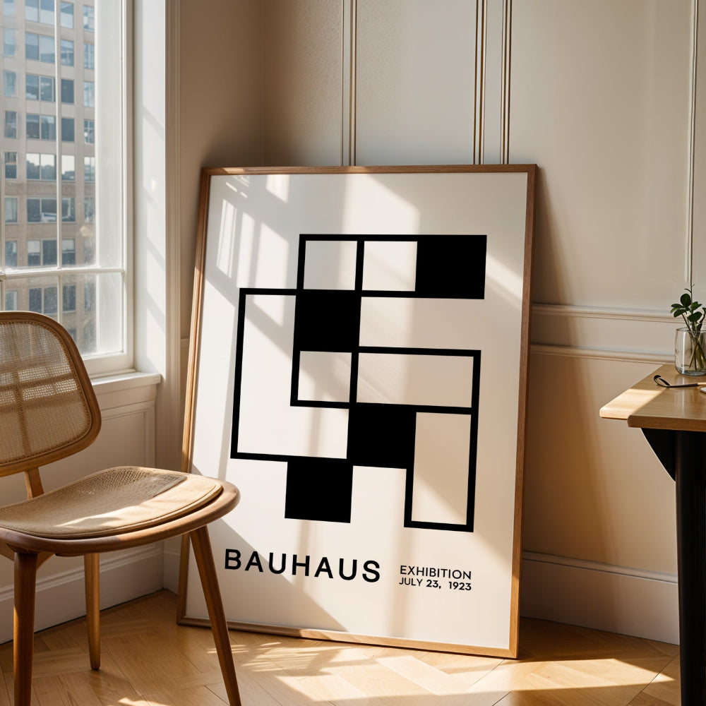 Bauhaus Black and White No. 7 Art Print