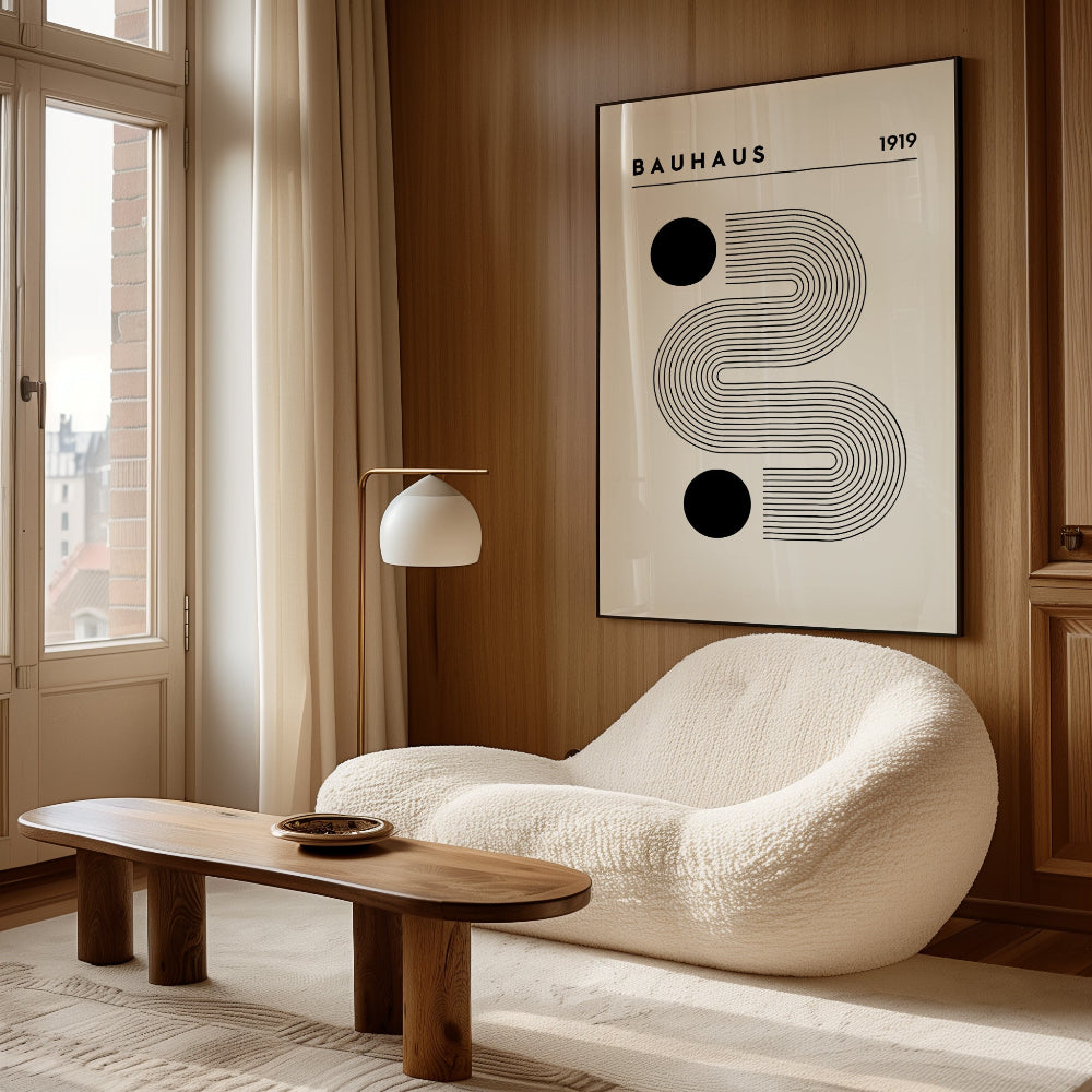 Bauhaus Black and White No. 8 Art Print