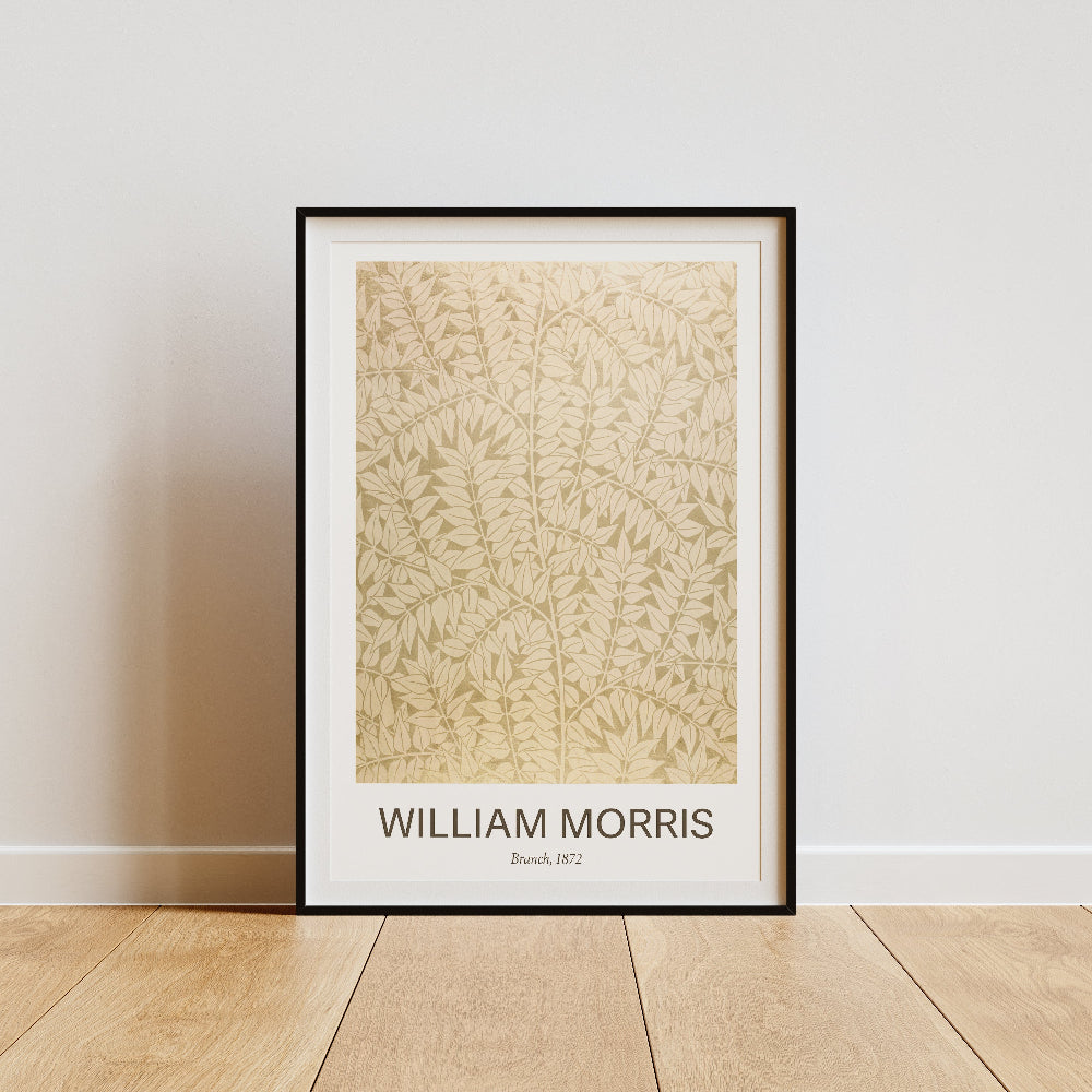 William Morris Neutral 'Branch' Print