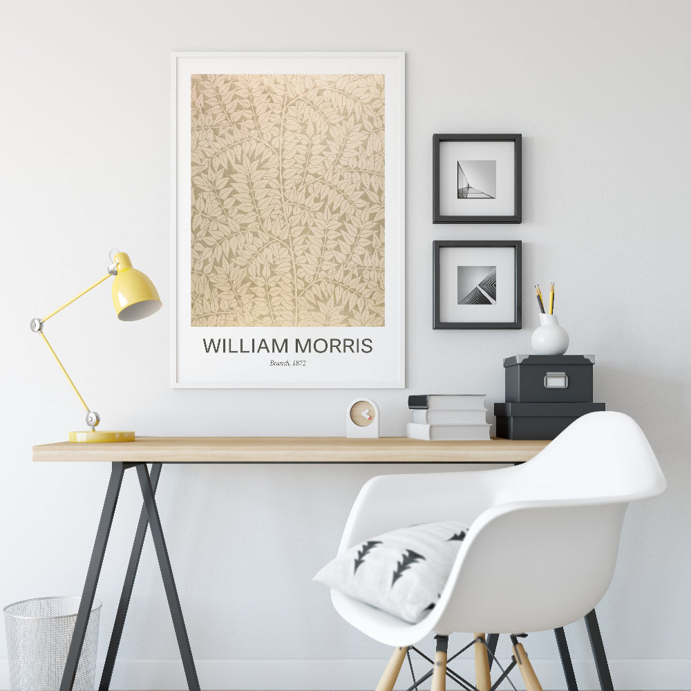 William Morris Neutral 'Branch' Print
