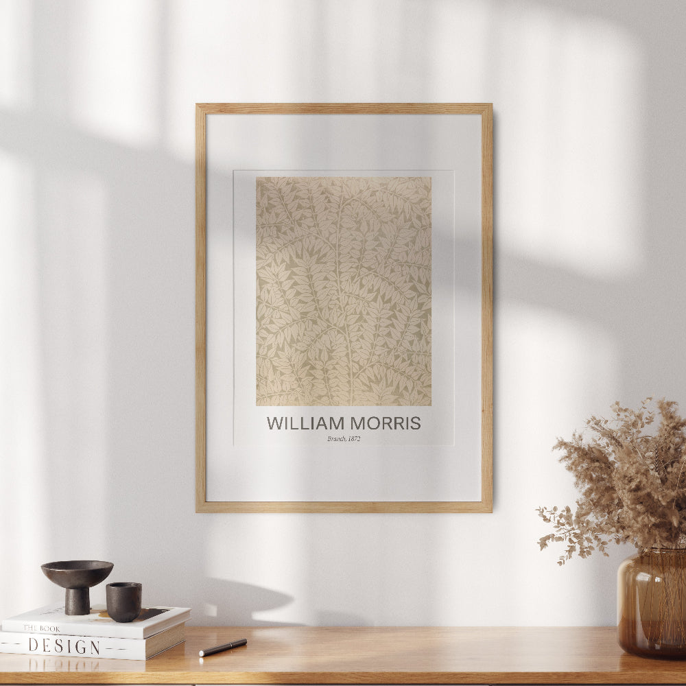 William Morris Neutral 'Branch' Print