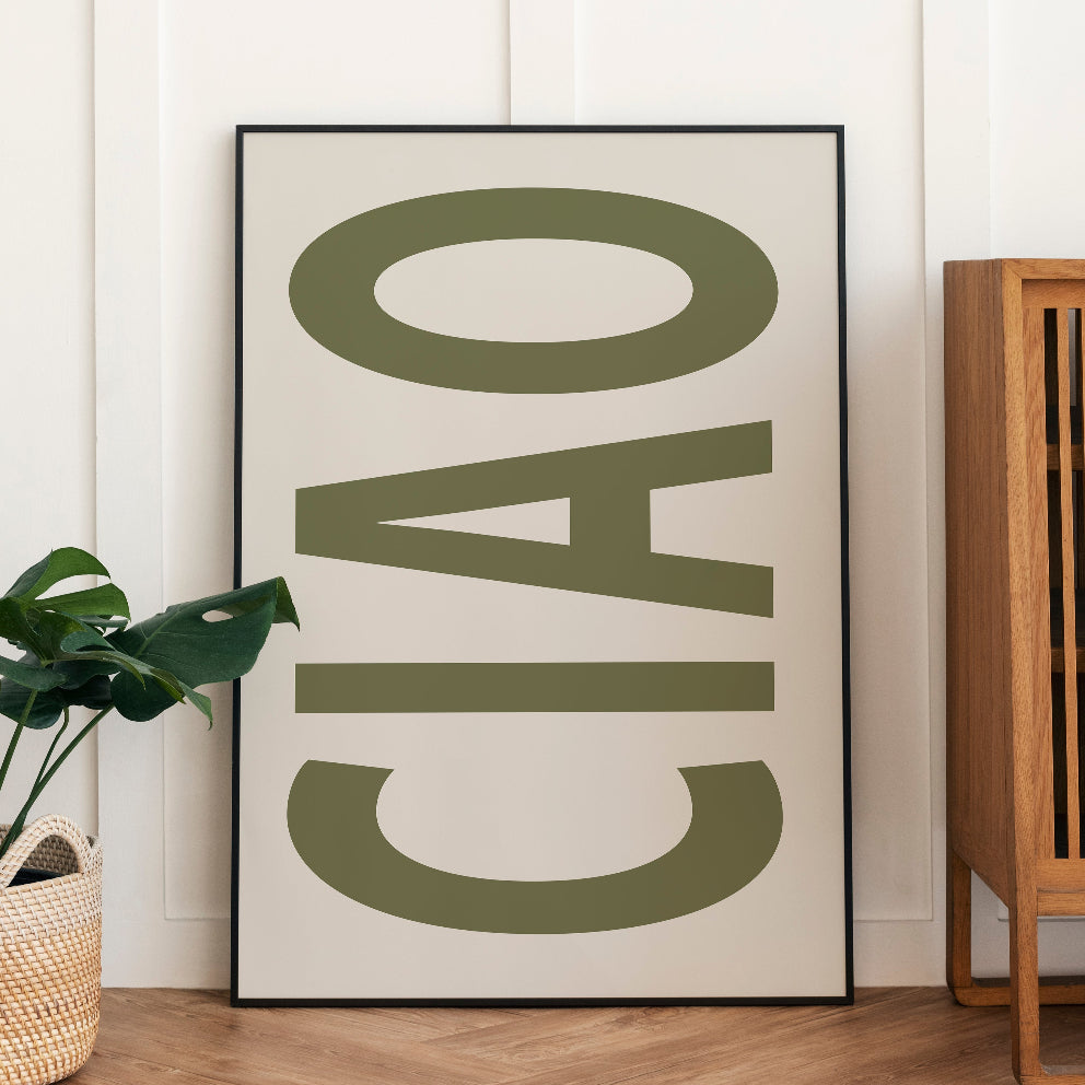 Ciao Green Poster