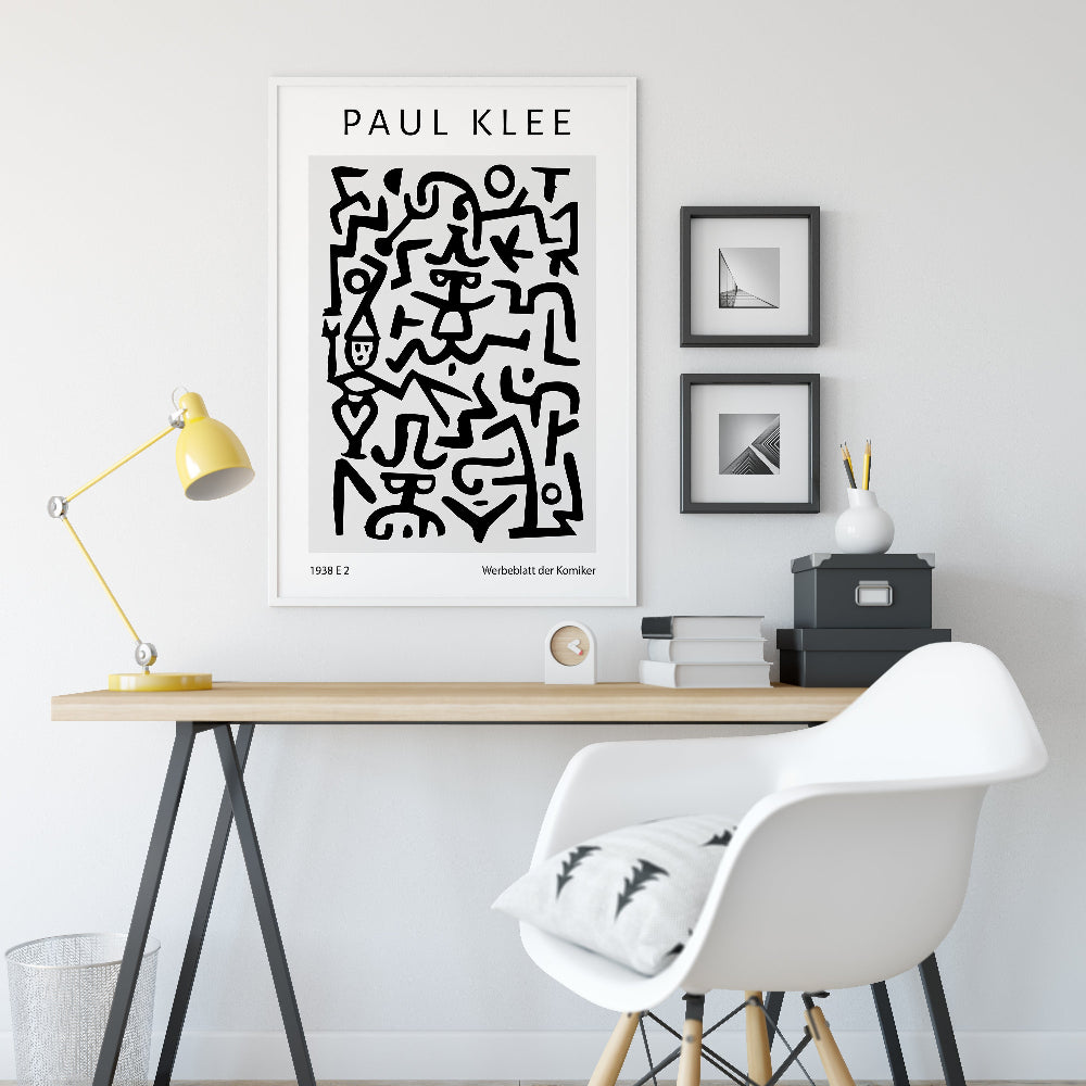 Paul Klee Comedian's Handbill Print