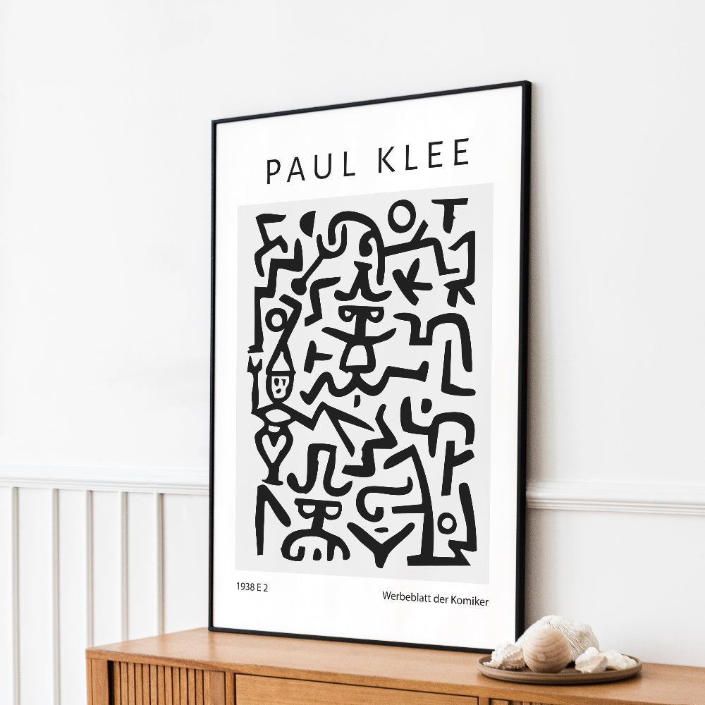 Paul Klee Comedian's Handbill Print