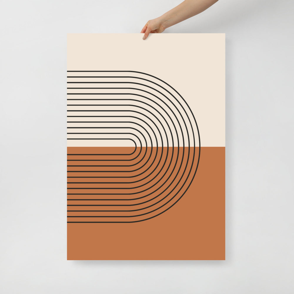 Mid-Century Modern Line Print No. 2