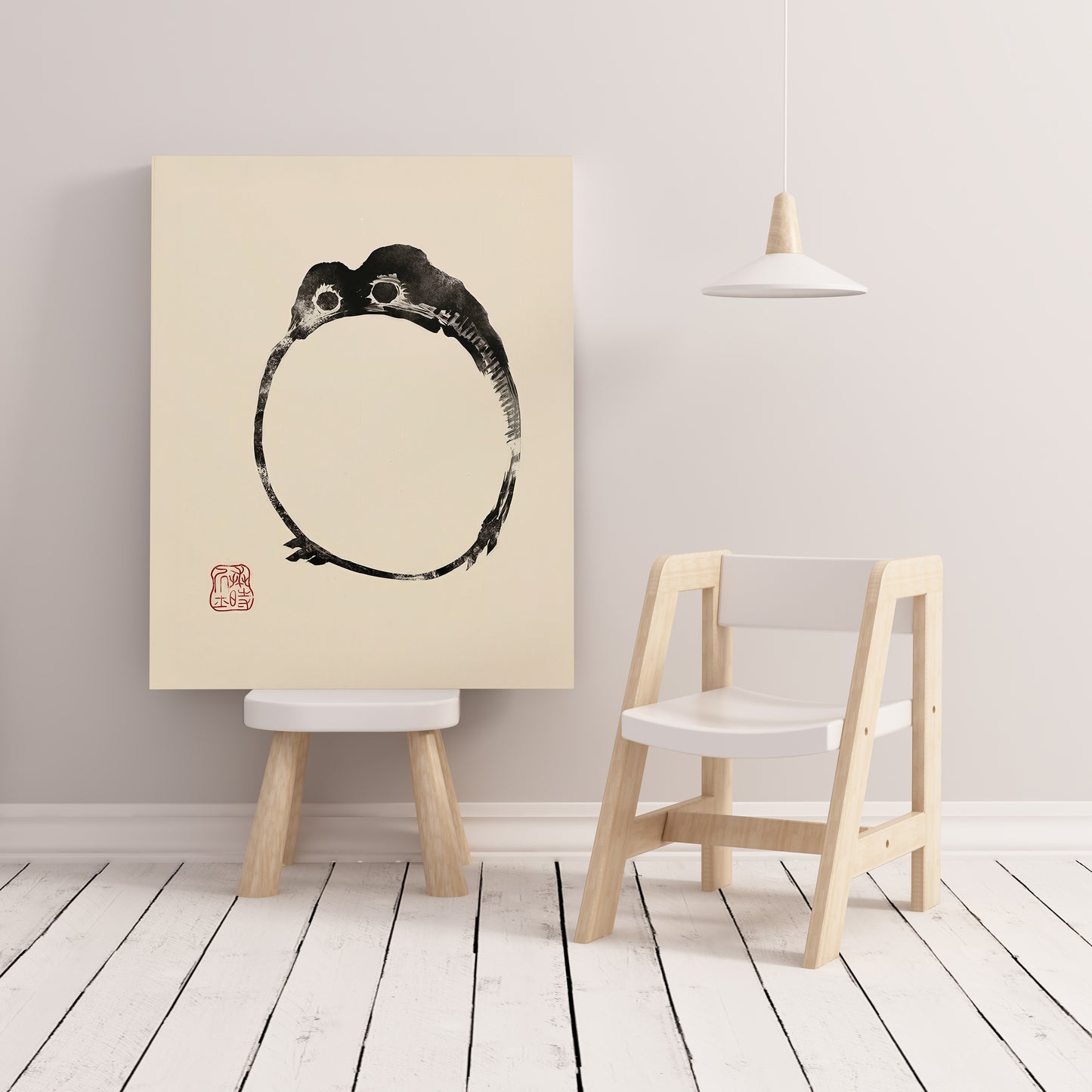 Matsumoto Hoji Round Frog Art Print