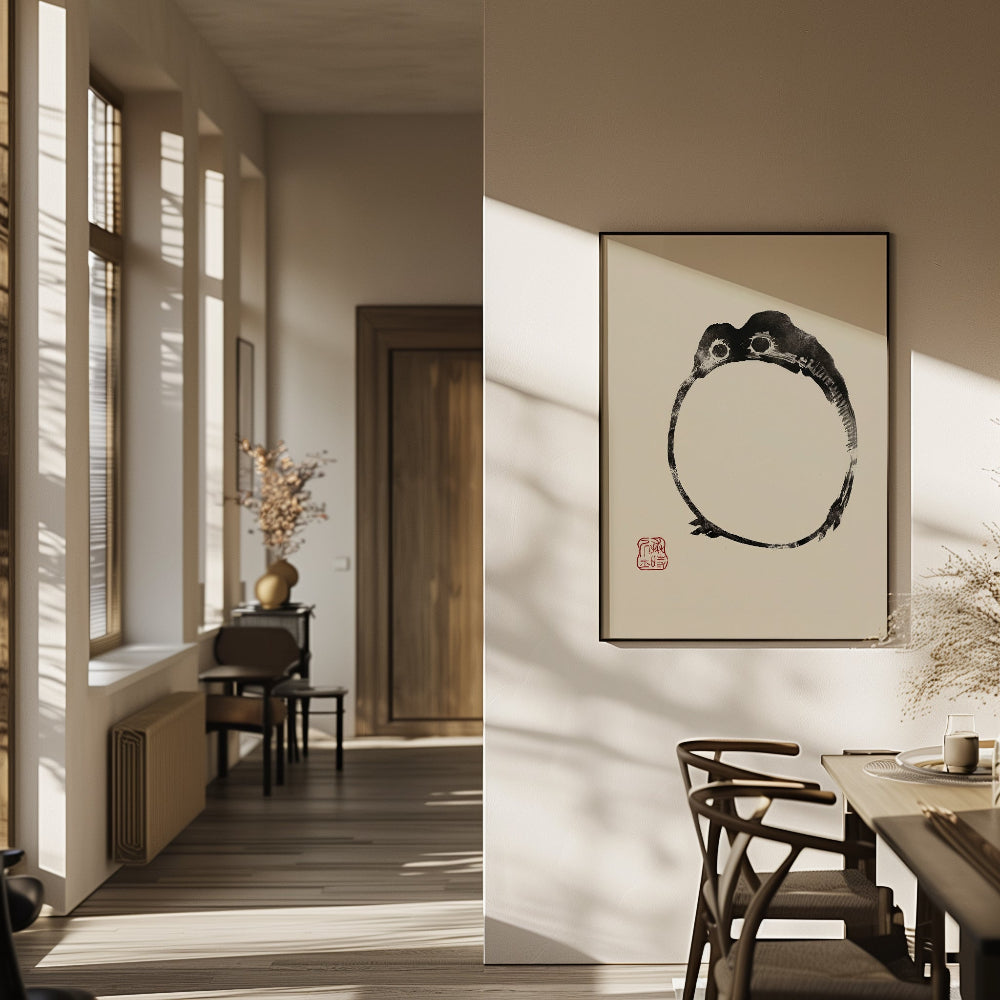 Matsumoto Hoji Round Frog Art Print