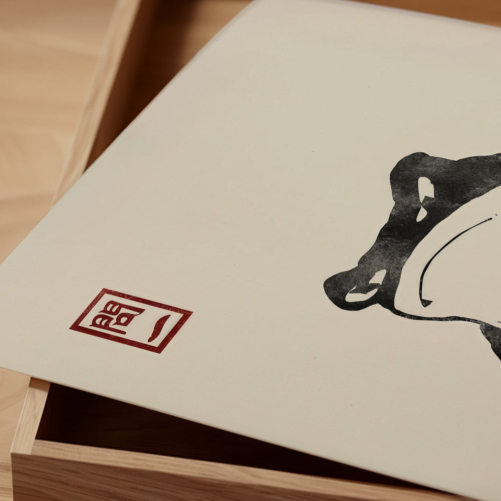 Matsumoto Hoji Grumpy Frog Art Print