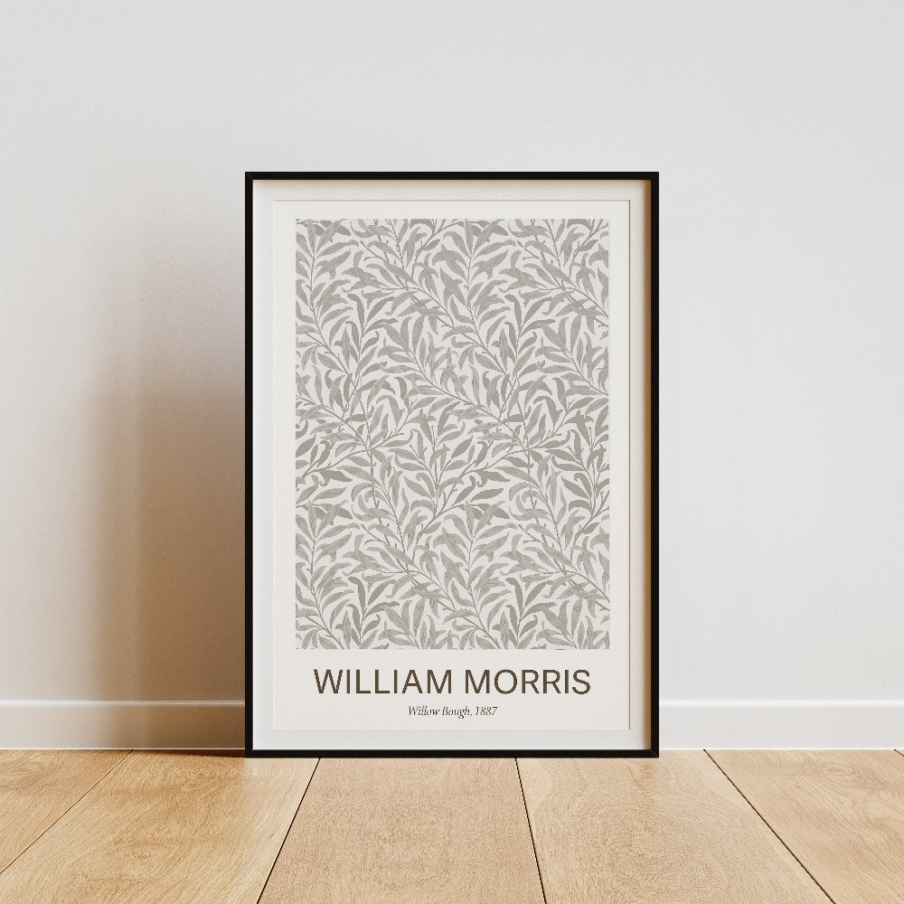 William Morris Grey 'Willow Bough' Print