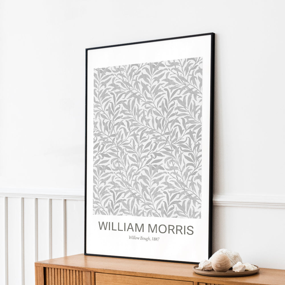 William Morris Grey 'Willow Bough' Print