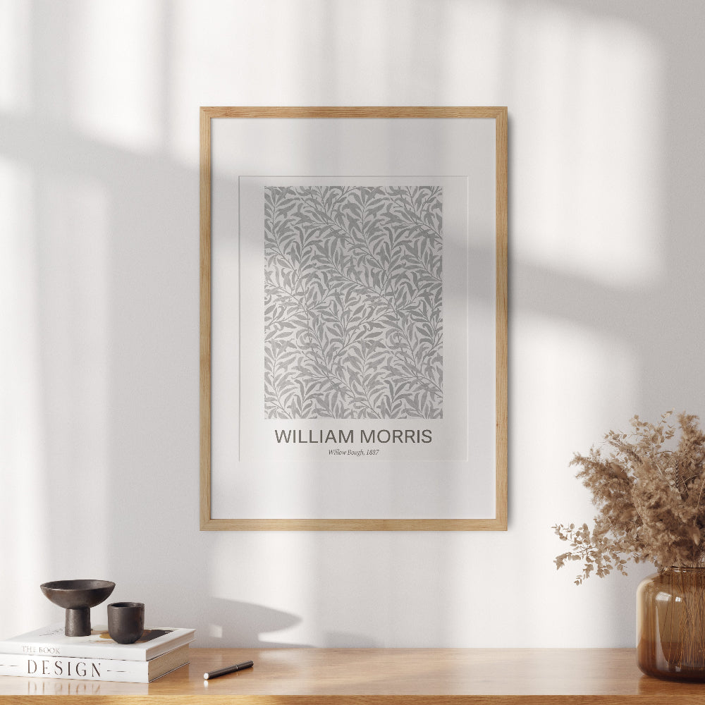 William Morris Grey 'Willow Bough' Print