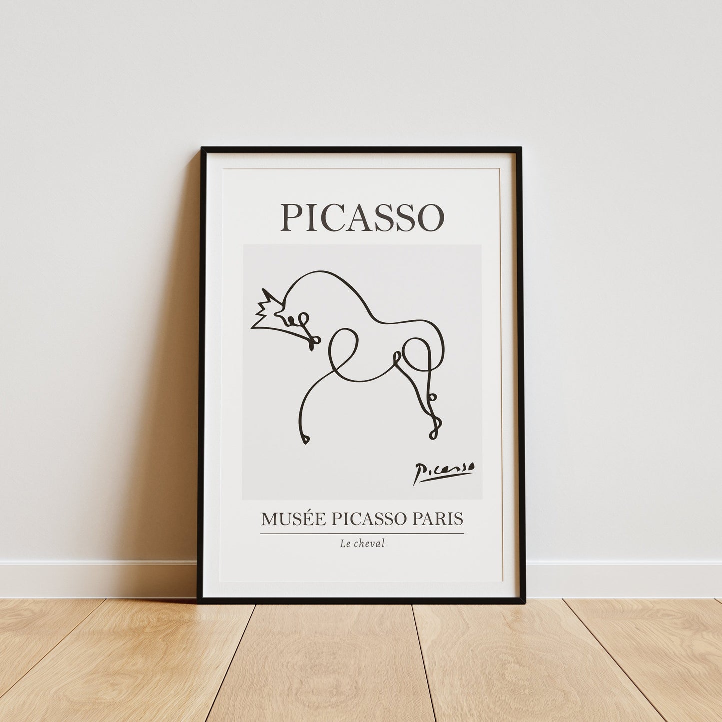 Picasso Horse Line Art Exhibition Print