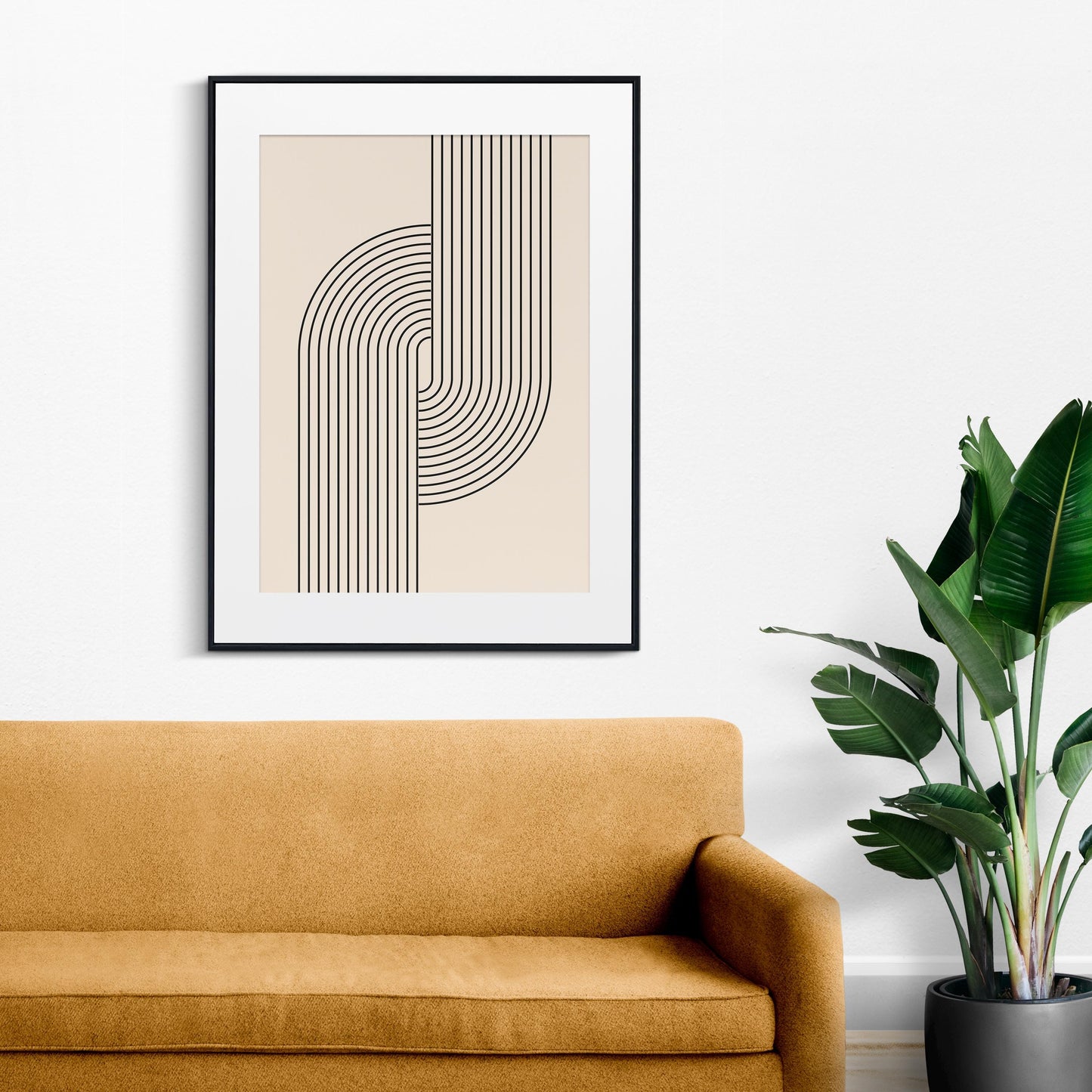 Mid-Century Modern Line Print No. 1