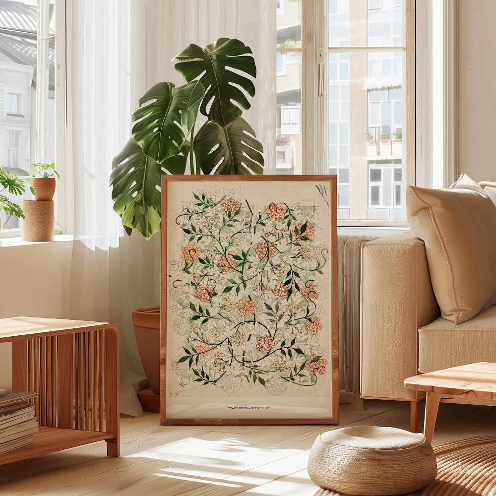 William Morris 'Jasmine' Pattern Art Print
