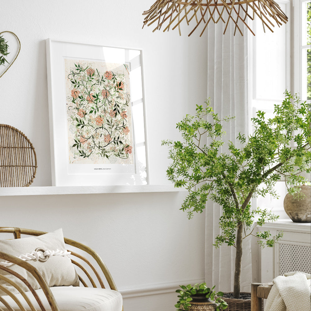William Morris 'Jasmine' Pattern Art Print