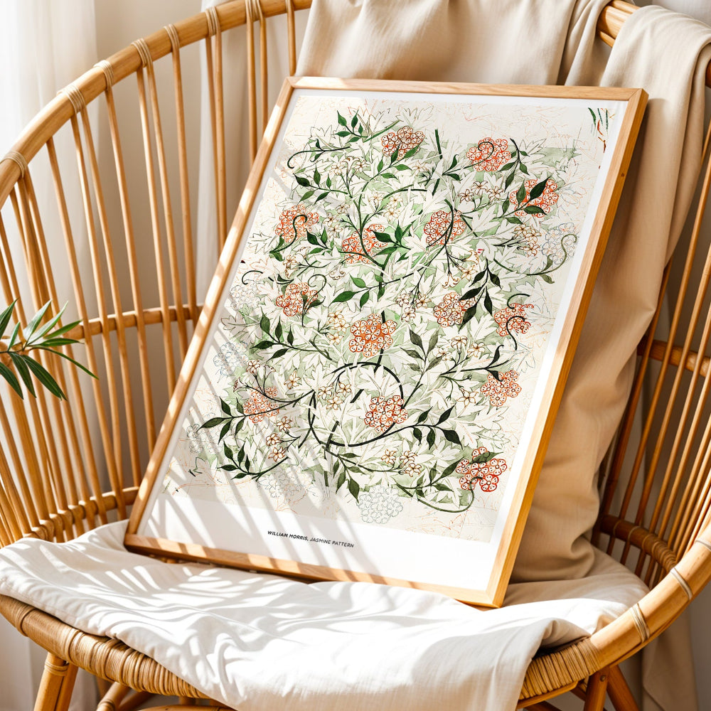 William Morris 'Jasmine' Pattern Art Print