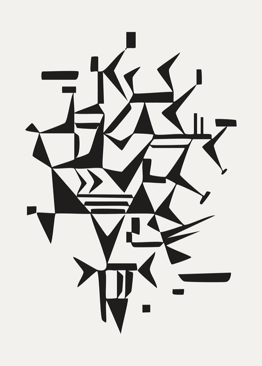 Kandinsky 'Lightly Touching' Abstract Art Print
