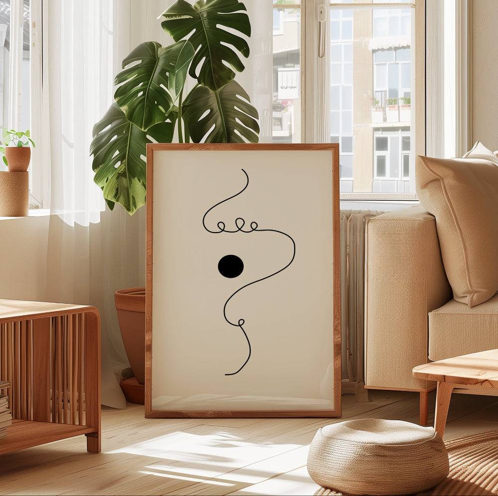 Kandinsky Abstract Line Art 'Point and Line to Plane' Print