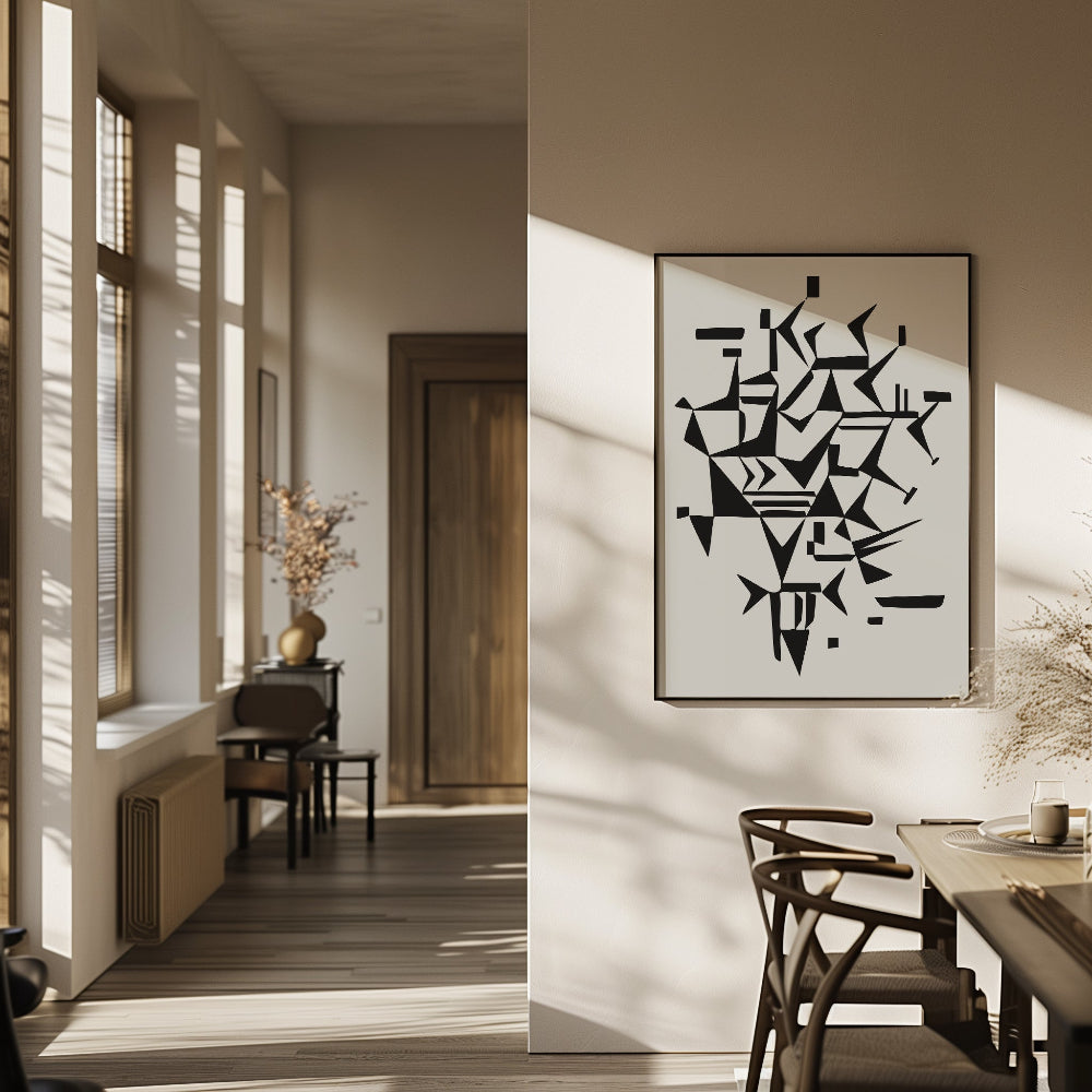 Kandinsky 'Lightly Touching' Abstract Art Print