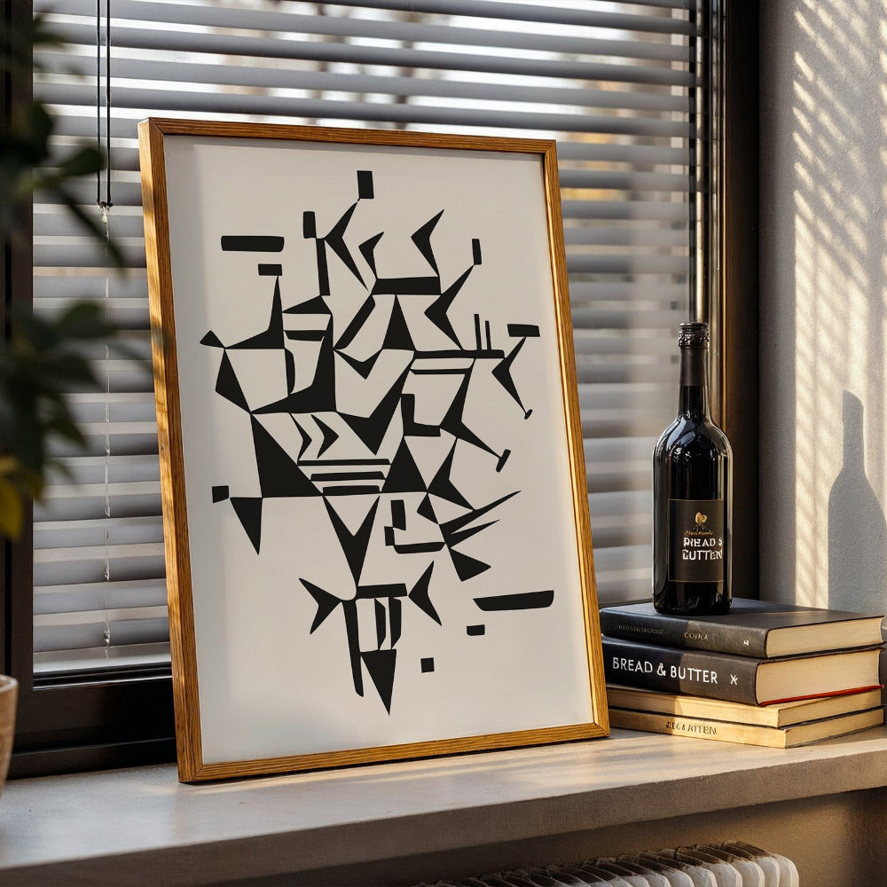 Kandinsky 'Lightly Touching' Abstract Art Print