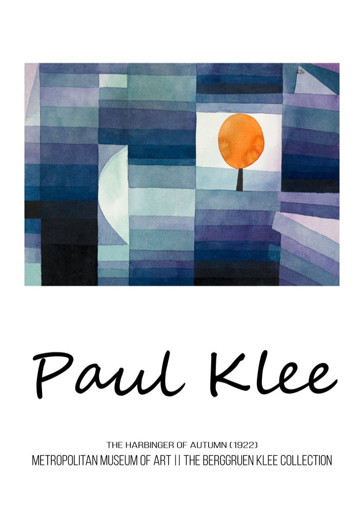 Paul Klee 'Harbinger of Autumn' Exhibition Poster
