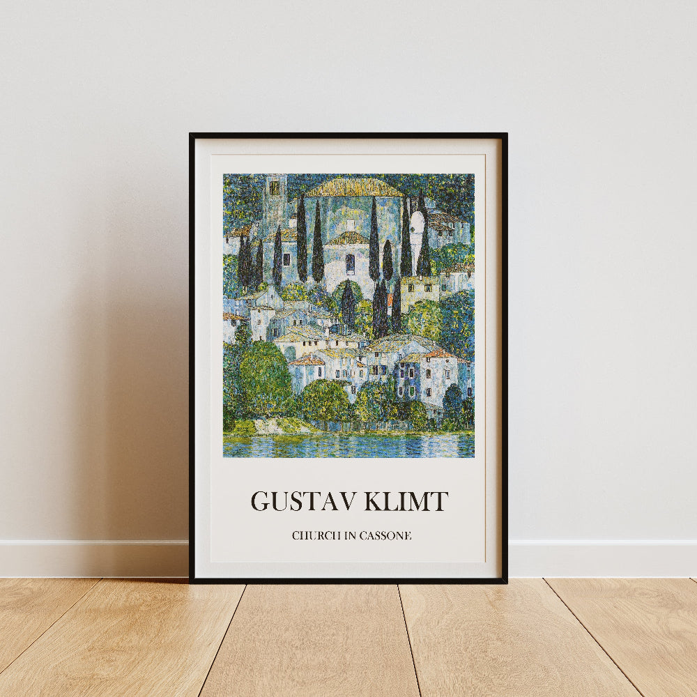 Gustav Klimt 'Church in Cassone'  Exhibition Art Print