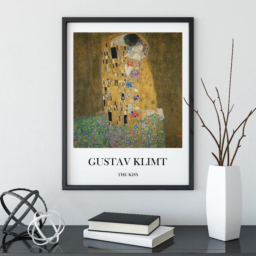 Gustav Klimt 'The Kiss' Exhibition Poster