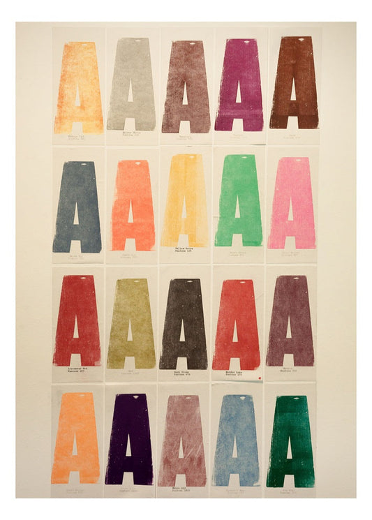 Letter A Typography Poster