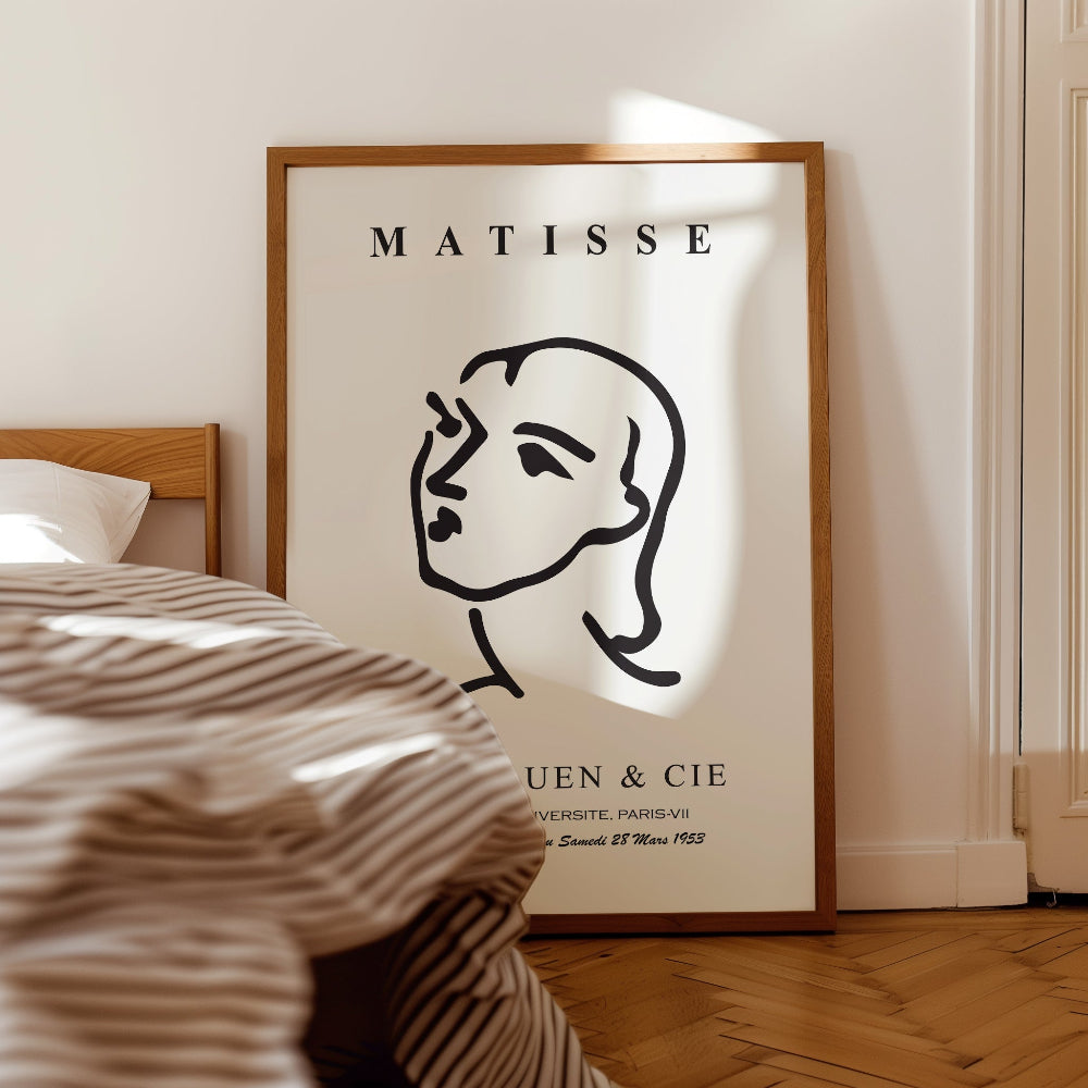 Matisse - 'Nadia aux Cheveux Lisses' Exhibition Art Print