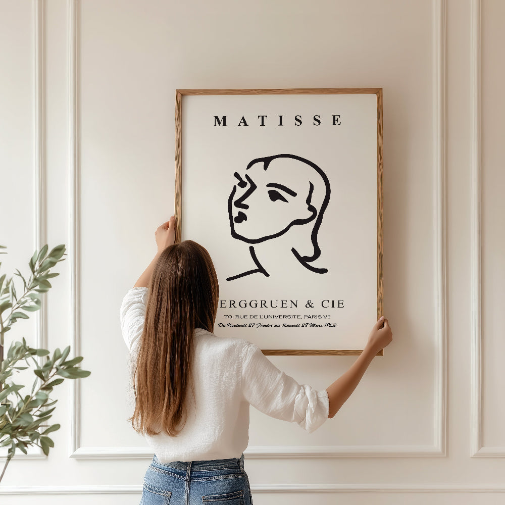 Matisse - 'Nadia aux Cheveux Lisses' Exhibition Art Print