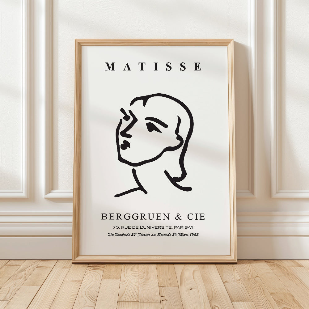 Matisse - 'Nadia aux Cheveux Lisses' Exhibition Art Print