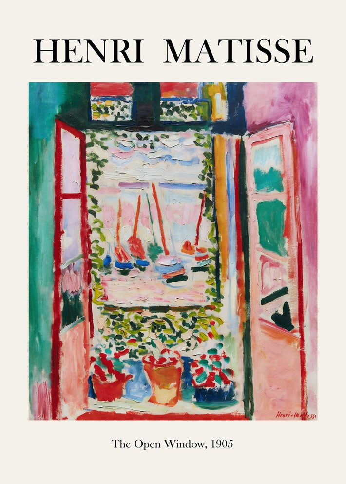 Matisse 'The Open Window' Art Print
