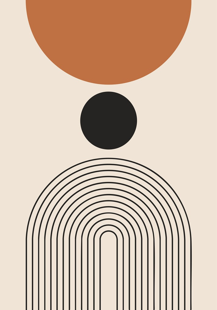 Mid-Century Modern Line Print No. 3