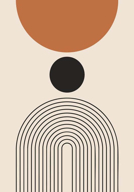 Mid-Century Modern Line Print No. 3