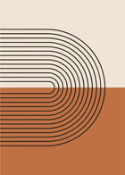 Mid-Century Modern Line Print No. 2