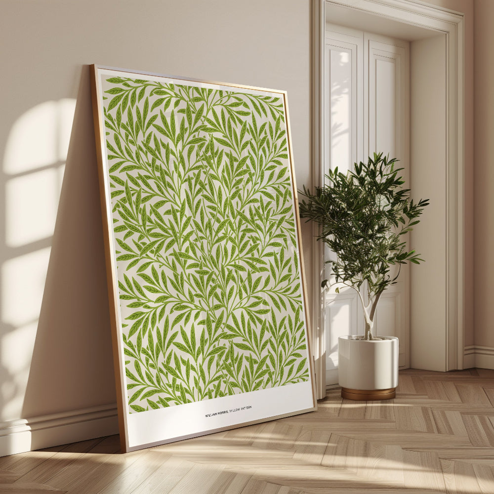 William Morris Green Willow Pattern Art Print