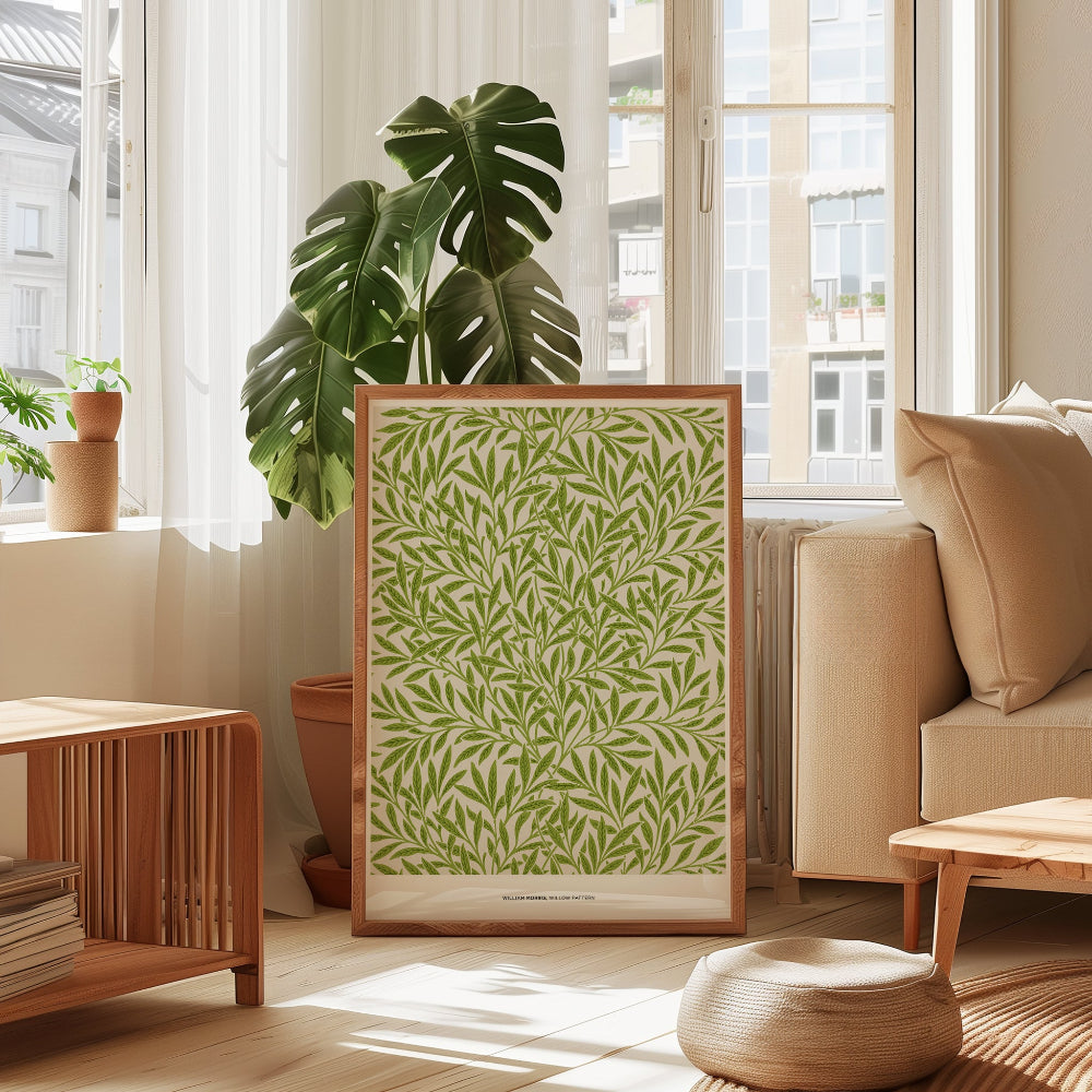 William Morris Green Willow Pattern Art Print