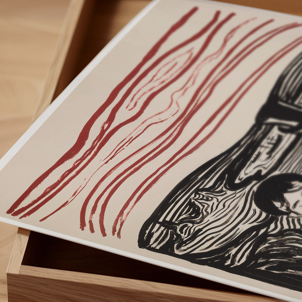 Edvard Munch Anxiety Poster