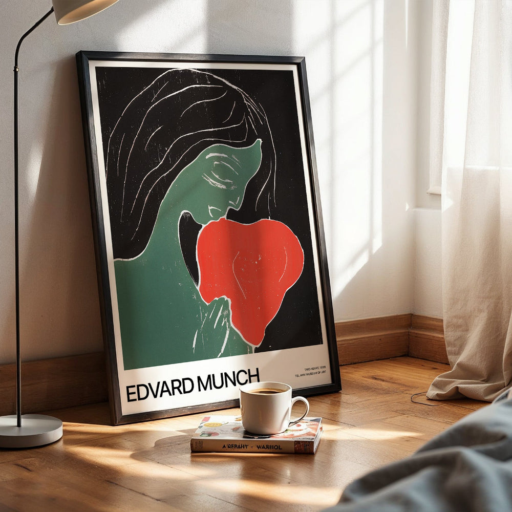 Edvard Munch Two Hearts Poster