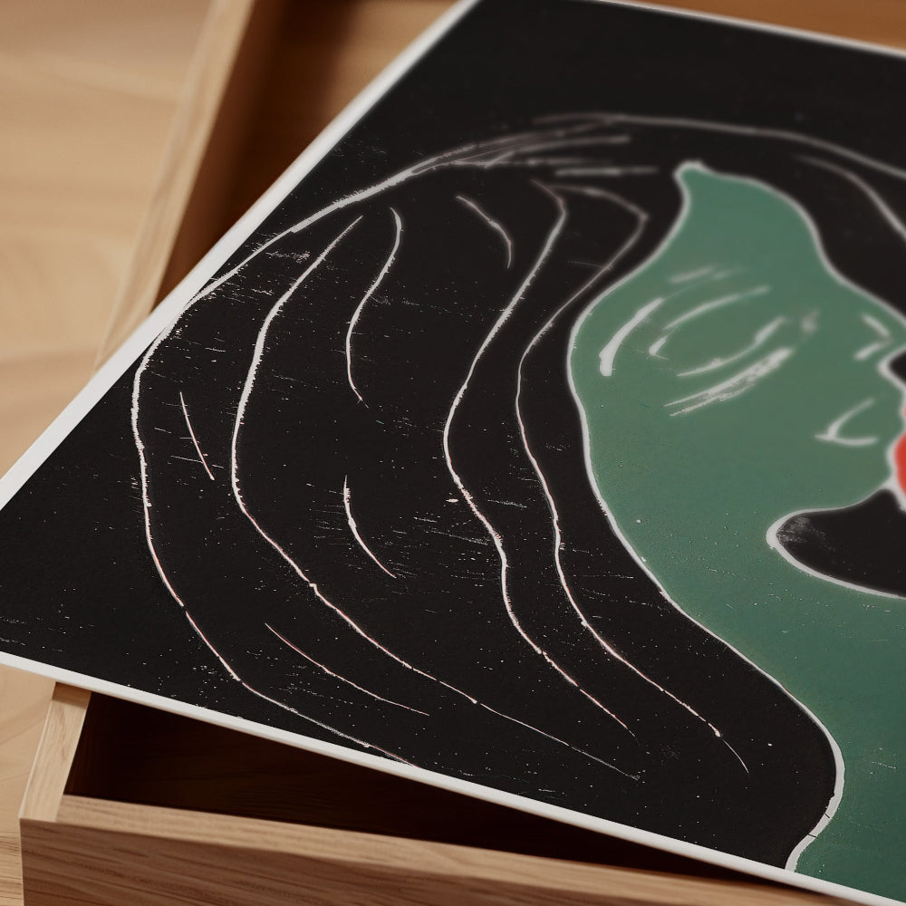 Edvard Munch Two Hearts Poster