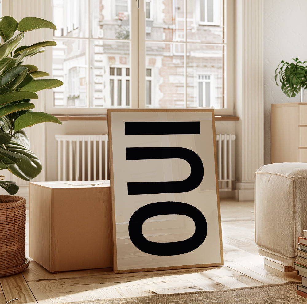 OUI Typography Art Print