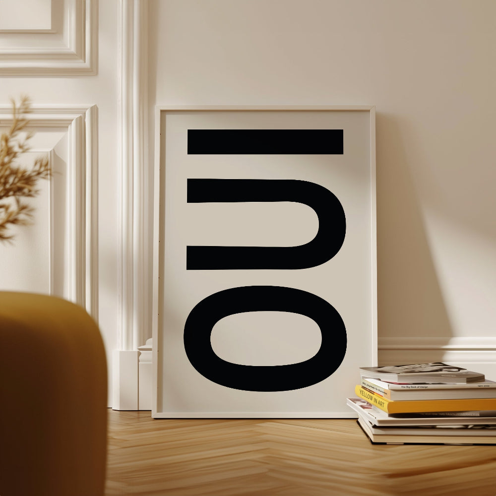 OUI Typography Art Print