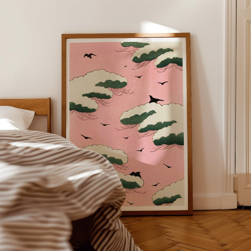 Pink Sky Clouds Art Print
