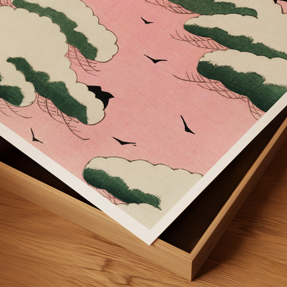 Pink Sky Clouds Art Print