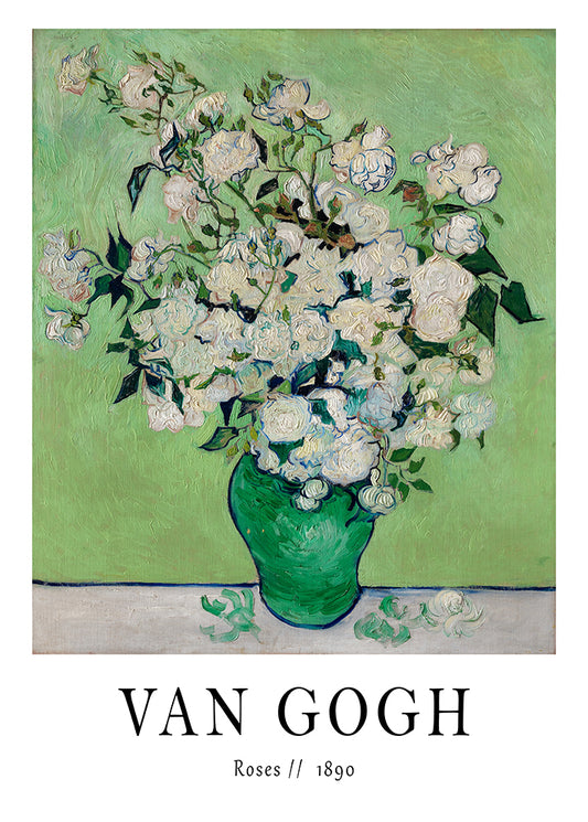Vincent van Gogh 'Roses' Exhibition Art Print