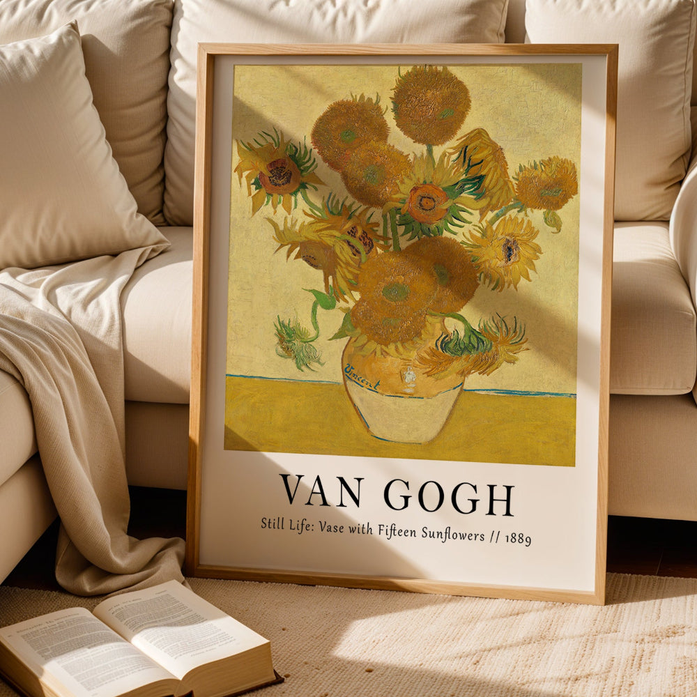 Vincent van Gogh 'Sunflowers' Yellow Art Print