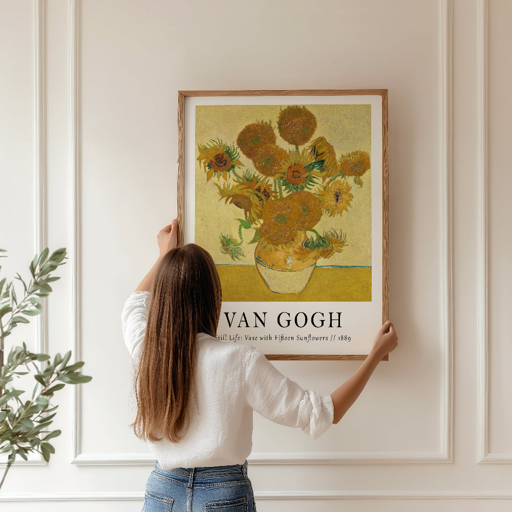 Vincent van Gogh 'Sunflowers' Yellow Art Print