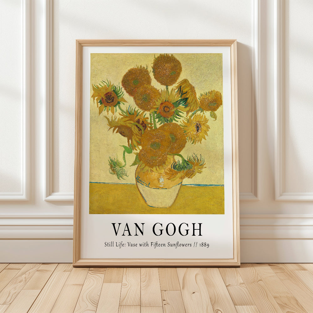 Vincent van Gogh 'Sunflowers' Yellow Art Print